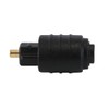 WANGCL 2Pcs Black Mini Toslink Optical 3.5 mm Female Jack
