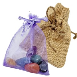 Healing Crystal Stones set, Chakras Meditation Stones