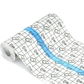 Waterproof Bandages Transparent Film Dressing, Second Skin Healing Protective, Clear Adhesive Bandages Shower Shield Dressing Tape for Tattoos Aftercare Swimming(6 Inch x 2 Yard)