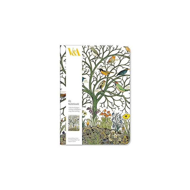 V&A Birds of Many Climes A5 Notebook