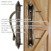 HSEANWWW Heavy Duty Pull and Sliding Barn Door Pull Handle