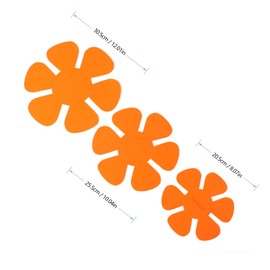 HAWOK Pot/Pan Protectors-Set of 3 Dia. 8" 10" 12" Orange