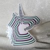 Moonlight Jade STKR087 UNICORN Lover Psychedelic Black White Lilac Light