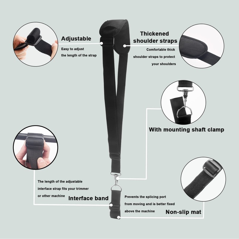 Trimmer Strap for Weed Eater Shoulder Strap Harness for Greenworks/DEWALT/EGO
