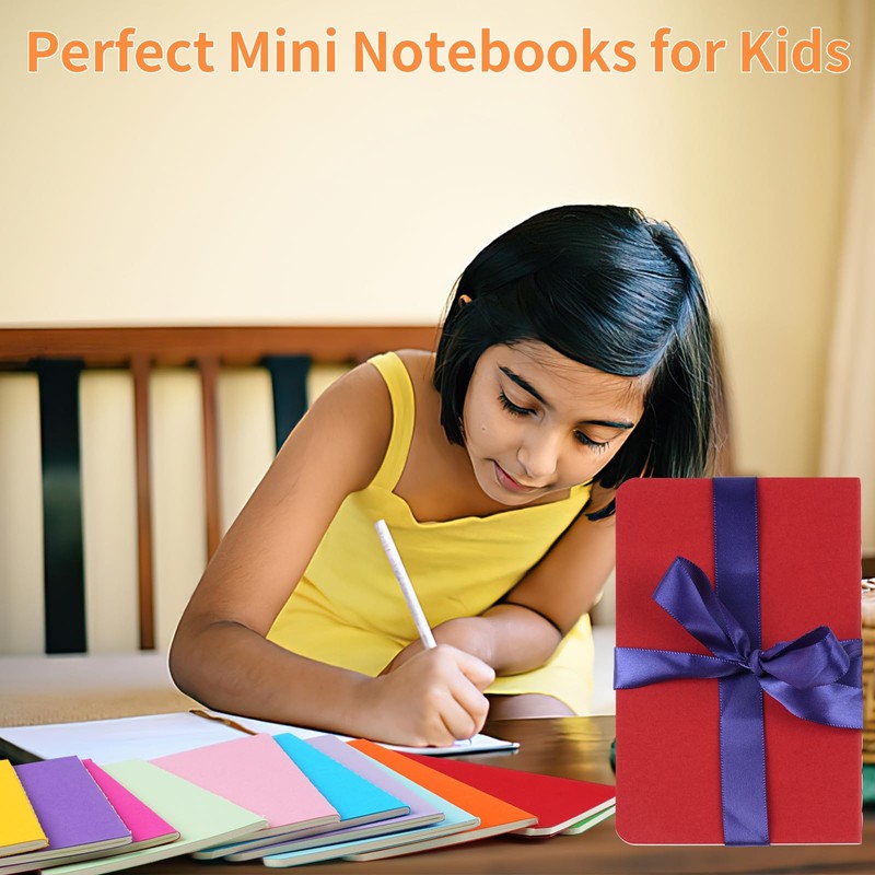 Hoiny 12 Pack Mini Pocket Notebook, 3.5 X 5.5 Inch