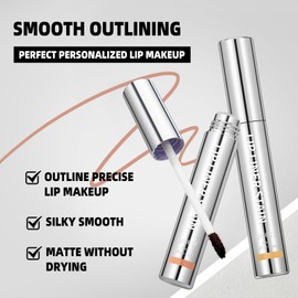 Matte Peel Off Lip Liner 4 Colors Peel Off Lip Liner Stain Long Lasting Waterproof Lip Tint Highly Pigmented Color Lip Liners