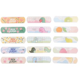 Kisangel 60pcs Cute Cartoon Breathable Patches for Boys and Aid Supplies and Adhesion for Daily Use and Water Activities