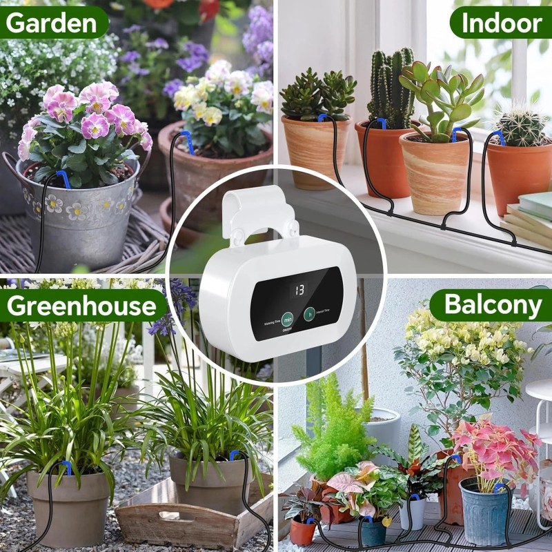 TRJZWA Programmable Watering System - Self Watering Devices with USB