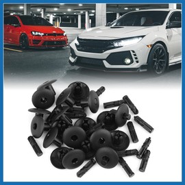 A ABSOPRO 20pcs Plastic Rivet Car Fender Push-Type Fastener Clips 4D0-807-300 Item Replacement