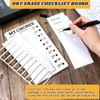 ホワイトボードチェックリストボード 子供向け ToDoリストボード My Chores RV チェックリスト プラスチック製 取り外し可能なデイリーリストボード マーカーと消せる紙3枚付き