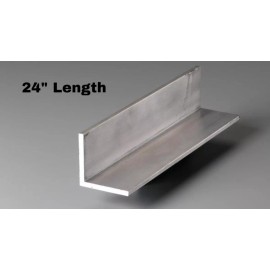 6063 T52 Aluminum Angle 2" x 2" x 1/8" 2" x 2" x 1/8” X 24" Long 6063 T52 Aluminum Angle- 2" Angle