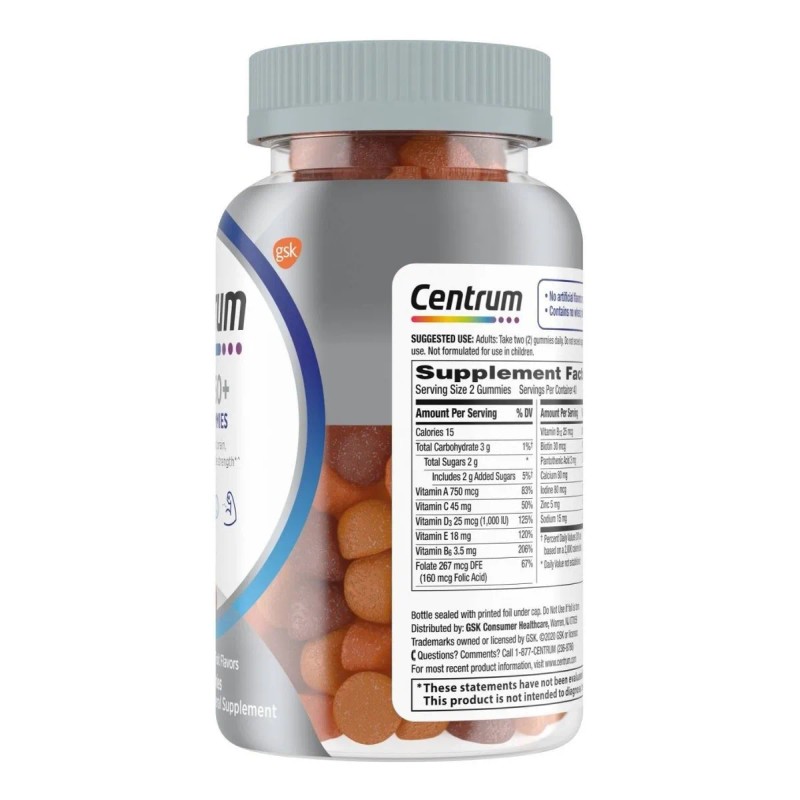Centrum Multivitaminico Hombre 50 + 80 Gomitas Suplemento