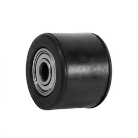Chain Tensioner Pulley Wheel Guide, Rubber & Iron, Black, Inner Diameter: 8mm, External Diameter: 3.6cm, for Dirt Bike