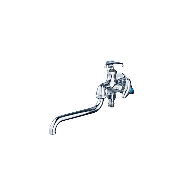 KVK K21SPJ Outdoor Hose Connection Nipple Double Outlet Faucet