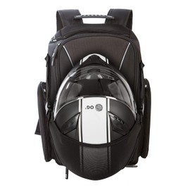 OG Original Motorcycle Backpack GO Black Waterproof, 20L, Motorbike Helmet Strap, Helmet Bag, Cycling Bag, Man, Laptop, Reflective
