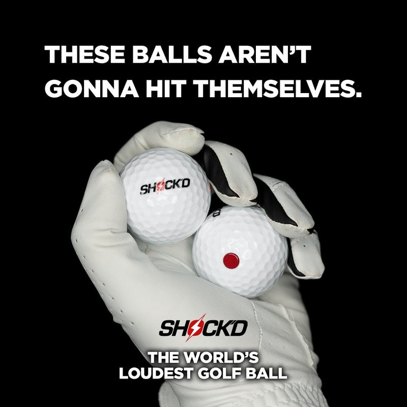 SHOCK'D Golf Balls - World's LOUDEST Golf Ball - Viral