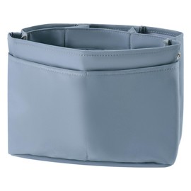 Bon Furniture Bag-In Bag, Inner Bag, Freestanding, Storage, Horizontal, Divider, For Tote Bags, Pockets, Plastic Bottle Holder, Bag, Organization, Women's, Men's, Gray, M Size