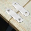 uxcell Repair Plate, 34mmx10mm, Flat Fixing Mending Corner Brace Bracket
