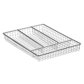 Chrome Small Cutlery Tray 21.5 X 30.5 X 3.5cm H