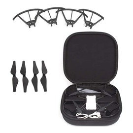 DJI Tello 3in1 Accessories Storage Bag, Cochanvie Ultra Portable Small Size Handheld Carrying Case Bag with 4Pcs Replacement Propellers & 4Pcs Propeller Guards for DJI Tello Air Drone