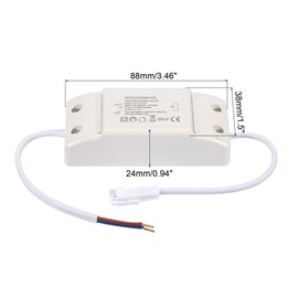 PATIKIL 8-12W 280mA LED Driver, AC 100-240V Output 24-36V DC Male Connector Constant Current Rectifier Transformer External Power Supply Ceiling Lamp
