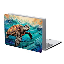 ReLuB Compatible with MacBook Air 13.6 Inch Case 2024 2023 2022 Release Model A3113 M3 A2681 M2, Animal Sea Turtle Hard Plastic Shell Cover Case