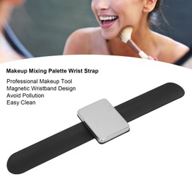 Makeup Mixing Palette Wrist Strap, Magnetic Makeup Mixing Palette Bracelet Silicone Cosmetic Applicator Wrist Strap Cosmetic Applicator Convenient Color Mixing for Nail Salon