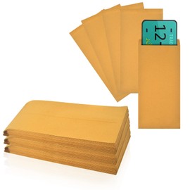 50 Pieces 13 * 6.5 Inches License Plate Envelopes Blank Self Seal Brown Kraft Envelopes Basics Catalog Mailing Envelopes for License Plate Invitation Cards Pictures Photos Documents (50)