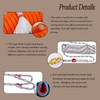 RVSWIHFA White Flag Rope 50 Feet Flag Pole Halyard Rope
