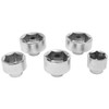 ROADFAR New 5pcs 1/2-Inch Drive Deep Spindle Axle Nut Impact