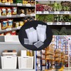 Meetory 50 PCS Clear Plastic Label Holders for Wire Shelf