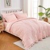 DECMAY Pink Bed in a Bag Twin Comforter Set for