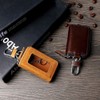 Bakun - Funda de piel para llave de coche, con