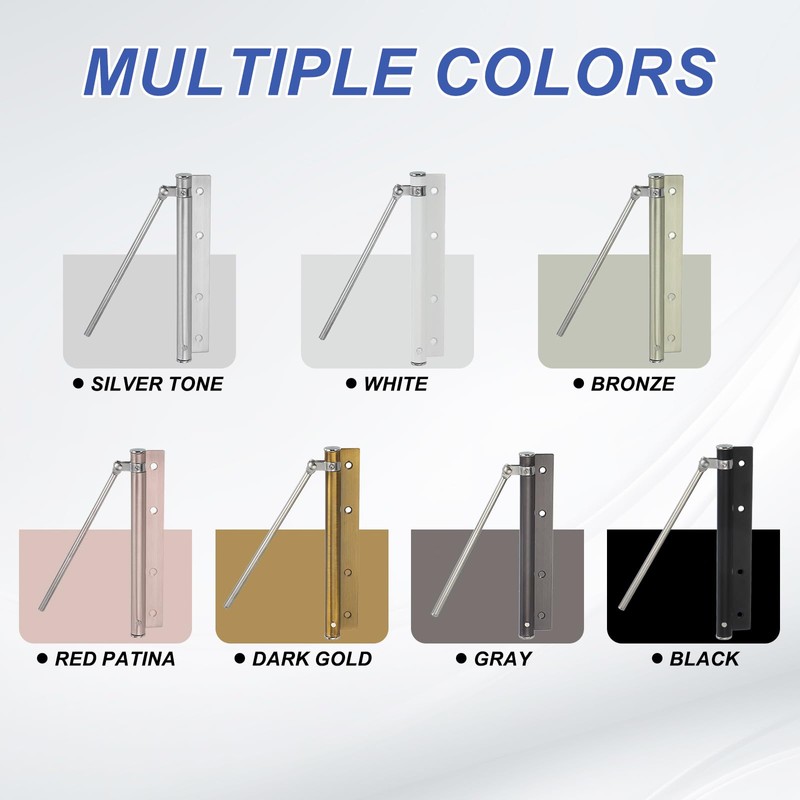 PATIKIL 5.5 Inch Spring Door Closer, 2 Set Spring Door