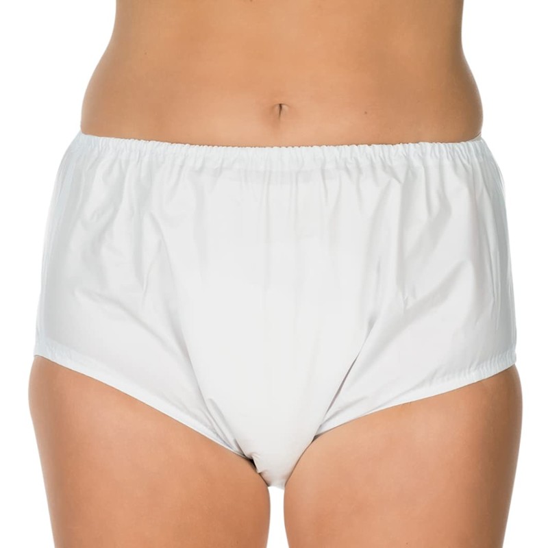 Suprima PVC Incontinence Briefs in White 56