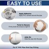 8 Pcs 6 Inch PVC End Cap Round, Schedule 40