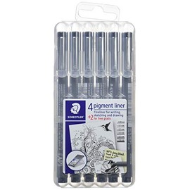 Staedtler 308 SB6P - Bolígrafo de punta de fieltro, color rojo