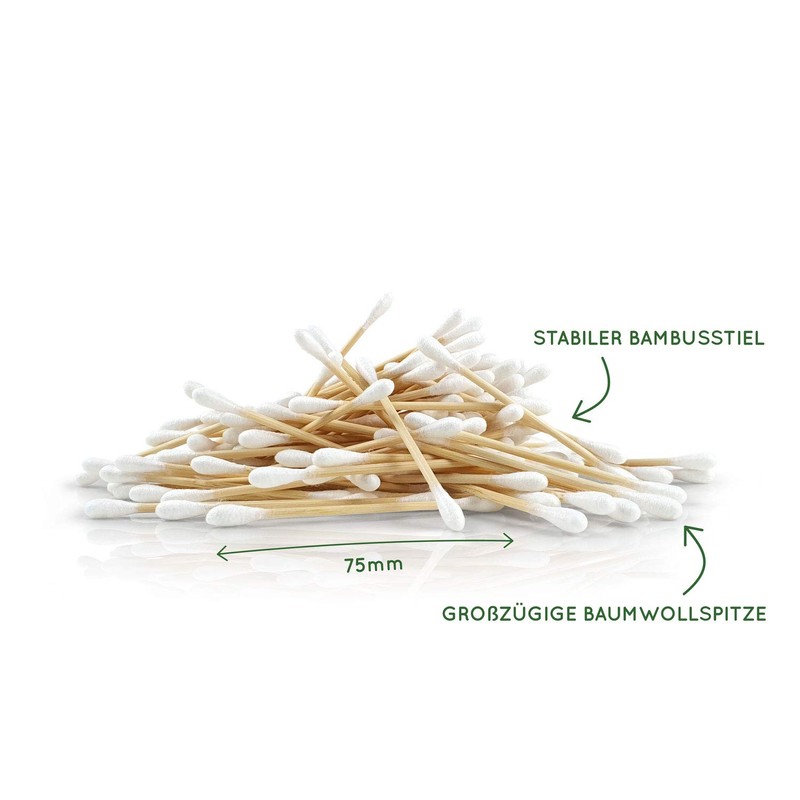 800 Bamboo Cotton Buds Q Tips Without Plastic Cotton Buds