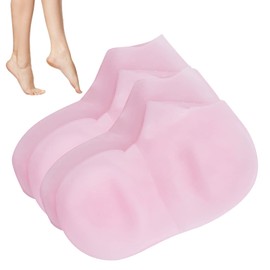 Moisturizing Socks Overnight, 2 Pairs Moisture Gel Socks Moisturising Foot Socks for Women and Men Toe Spa Lotion Moisture Socks for Dry Hard Cracked Skin Moisturizing Day Night Care Skin (L(39-41))