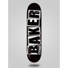 Baker Monopatín Skate Skateboard Deck Brand Logo Black White 8.4
