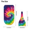 Tie Dye Colorful Rainbow Newborn Swaddle Blankets Beanie Hat Sets