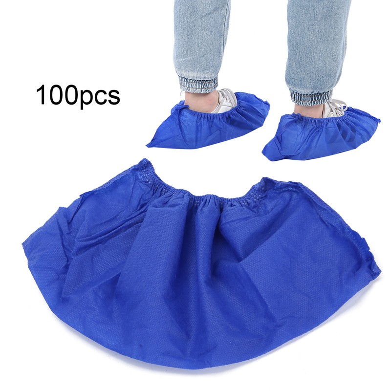100pcs Disposable Shoe Covers Thickening Anti Slip Wear Resistant Shoe