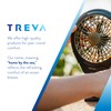 Treva 5-Inch USB and Battery Powered Desk Fan With Two