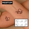 INKARTLINK Semi Permanent Tattoo, small design tattoo, temporary tattoo, magical
