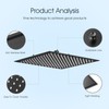 BWE Rain Shower Head High Pressure Black 16 Inch Square