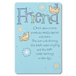 American Greetings Birthday Card for Friend (Birds and Stars)