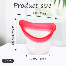 2 Stücke 10ml Silikon Augen Bade Tasse AugenspüLung Tragbare Augen Badewanne Weiche Augen Waschschale Wiederverwendbar Augenpflege-Werkzeug Augenreinigung Werkzeug für Brillen Pflege Beruhigung Müder