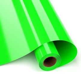 HKC HTV Flex Film Plotter Textile, 12 inches x 8 ft, Textile Film to Iron-On Plotters and Weeds, Heat Transfer Vinyl, Used in DIY Clothing and Other Fabrics (Light Green)