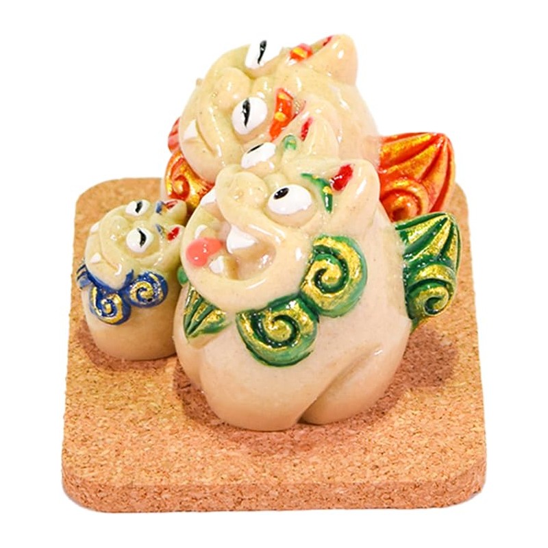 [kubagasaya] Kababaya Okinawa Souvenir Sisar Figurine, Mini, Entrance, Parent-child Sisar
