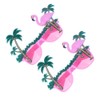 2PCS flamingo party eyeglasses hawaiian party eyewear trendy sunglasses hawaiian